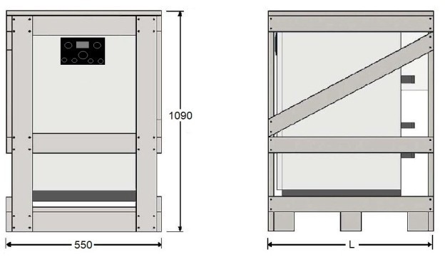 Напольный газовый котел отопления, атмосферный Kentatsu Kobold S-03