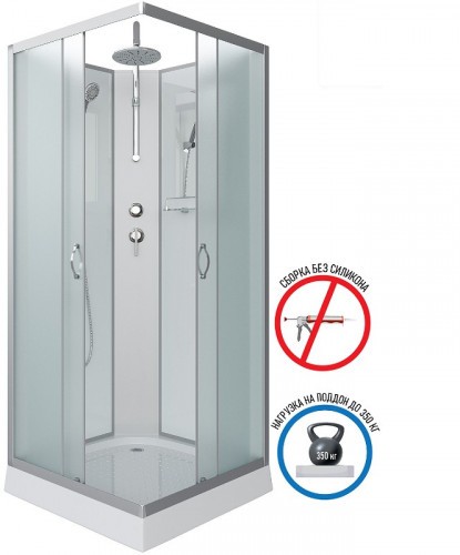 Душевая кабина Niagara Classic 90х90 NG-1101-14BKT без гидромассажа