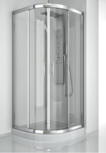 Душевой уголок Aquanet Alfa NAA2142 100x100 профиль Хром стекло прозрачное