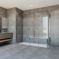 Душевой уголок Vincea Garda 190х100 VSR-1G21019CL профиль Хром стекло прозрачное