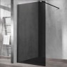 Душевая перегородка Vincea Walk-In 100 VSW-1H100CGB профиль Черный матовый стекло тонированное
