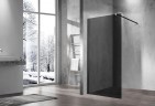 Душевая перегородка Vincea Walk-In 100 VSW-1H100CGB профиль Черный матовый стекло тонированное