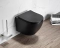 Унитаз Ceruttispa Sella Aria MB CT9160 подвесной Черный матовый с сиденьем Микролифт