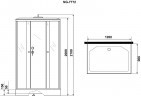 Душевая кабина Niagara Luxe 120x90 NG-7772QG без гидромассажа