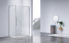 Душевой уголок Vincea Slim-N 140x80 VSR-4SN8014CL профиль Хром стекло прозрачное