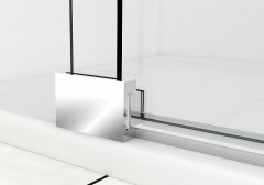 Душевая дверь Vincea Extra 100 VDP-1E9010CLB профиль Черный стекло прозрачное