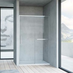 Душевая дверь Vincea Slim Soft 140 VDS-1SS140CL профиль Хром стекло прозрачное