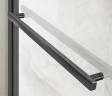 Душевой уголок Vincea Slim Soft 130x90 VSR-1SS9013CLGM профиль Вороненая сталь стекло прозрачное