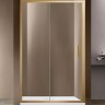 Душевая дверь Vincea Garda 125 VDS-1G125CLG профиль Брашированное золото стекло прозрачное