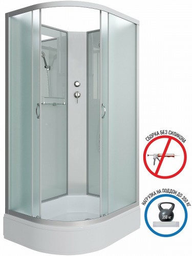 Душевая кабина Niagara Classic 100х90 R NG-33094-14RBK без гидромассажа