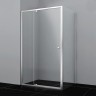 Душевая стенка WasserKRAFT Aula 100 11P10-RP100 профиль Хром стекло прозрачное