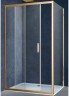 Душевой уголок Vincea Alpha 130x80 VSR-3AL8013CLG профиль Брашированное золото стекло прозрачное
