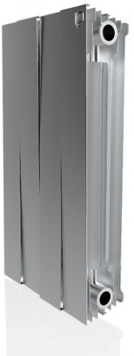 Биметаллический секционный радиатор отопления Royal Thermo PianoForte Satin Silver 500 / 1 секция