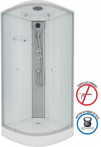 Душевая кабина Niagara Eco 80x80 E80/13/MT без гидромассажа