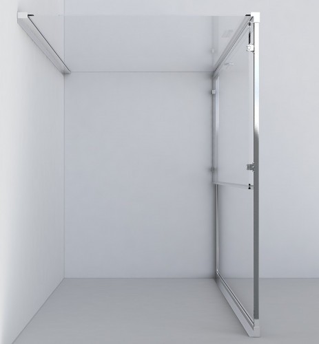 Душевой уголок Vincea Garda 150x80 VSR-1G8015CLB профиль Черный стекло прозрачное