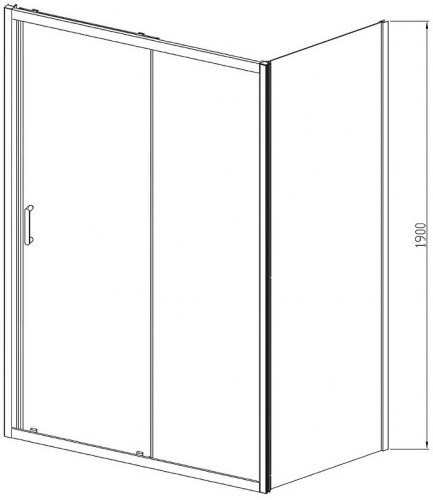Душевой уголок Vincea Alpha 150x80 VSR-3AL8015CLG профиль Брашированное золото стекло прозрачное