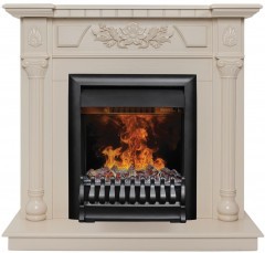Электрокамин RealFlame Dacota WT белый дуб с очагом 3D Oregan