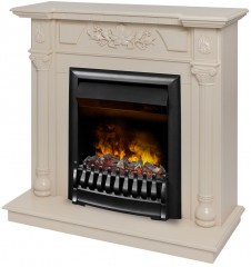 Электрокамин RealFlame Dacota WT белый дуб с очагом 3D Oregan