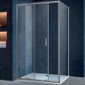 Душевой уголок Vincea Alpha 110x90 VSR-3AL9011CLGM профиль Вороненая сталь стекло прозрачное