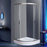 Душевой уголок WeltWasser WW500 С 80х80 10000004085 профиль Хром матовый стекло прозрачное