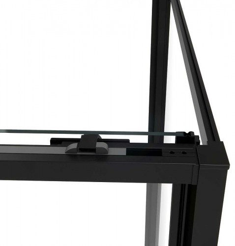 Душевой уголок Vincea Slim Soft 140х100 VSR-1SS1014CLB профиль Черный стекло прозрачное