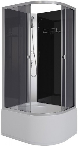Душевая кабина Niagara Eco 100x80 L E100/80/40L/TN/BK без гидромассажа