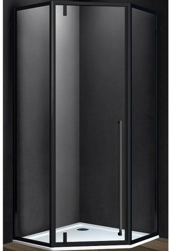 Душевой уголок Vincea Penta 100х100 VSP-3P100CLB профиль Черный стекло прозрачное