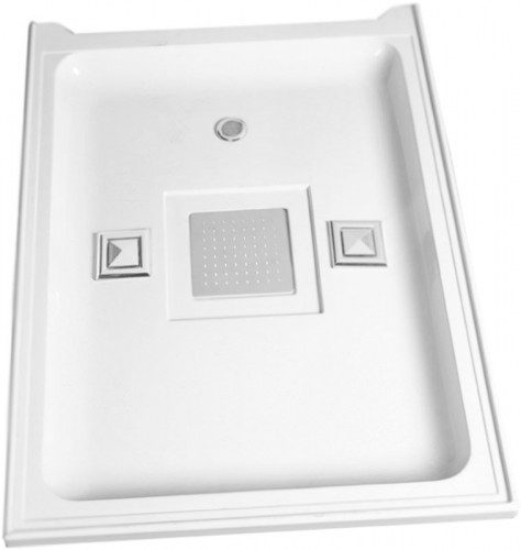 Душевая кабина WeltWasser WW500 Laine 1002 100x100 10000003263 профиль Хром стекло прозрачное
