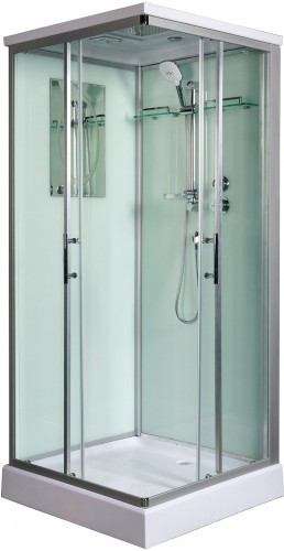Душевая кабина WeltWasser WW500 Laine 1002 100x100 10000003263 профиль Хром стекло прозрачное