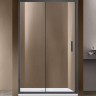 Душевая дверь Vincea Garda 145 VDS-1G145CLGM профиль Вороненая сталь стекло прозрачное