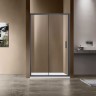 Душевая дверь Vincea Garda 145 VDS-1G145CLGM профиль Вороненая сталь стекло прозрачное