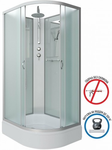 Душевая кабина Niagara Classic 100х80 L NG-33084-14LBKT без гидромассажа