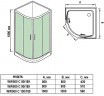 Душевой уголок WeltWasser WW500 С 100х100 10000004086 профиль Хром матовый стекло прозрачное