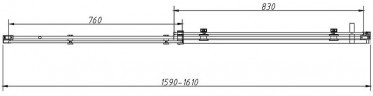 Душевой уголок Vincea Como-N 160x80 VSR-4CN8016CLB профиль Черный стекло прозрачное