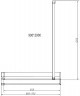 Душевая перегородка Vincea Walk-In HR 90 VSW-4HR900CLG профиль Брашированное золото стекло прозрачное