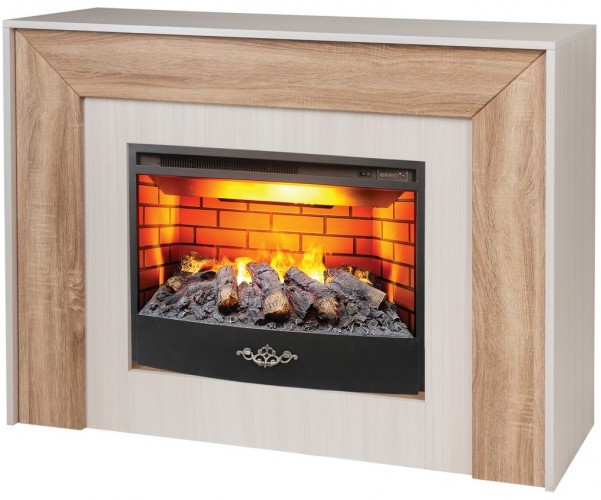 Электрокамин RealFlame Jersey 25,5 WT с очагом 3D Firestar 25,5