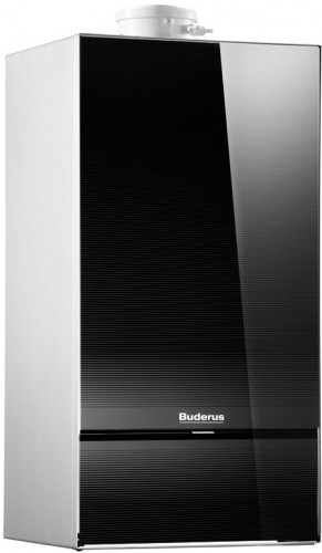 Настенный газовый конденсационный котел отопления двухконтурный Buderus Logamax plus GB172-20 i K (черный)