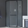 Душевой уголок RGW Hotel HO-084B 100х100 350608400-24 профиль Черный стекло матовое-сатинат