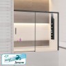 Шторка на ванну RGW Screens SC-45B 180x150 34114518-14 профиль Черный стекло прозрачное