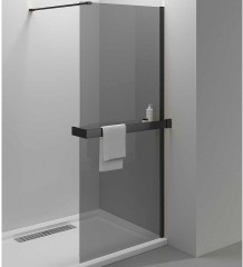Душевая перегородка Vincea Walk-In HR 90 VSW-4HR900CGB профиль Черный матовый стекло тонированное