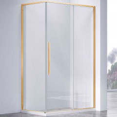 Душевой уголок Vincea Slim-N 110x80 VSR-4SN8011CLG профиль Брашированное золото стекло прозрачное