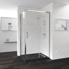 Душевой уголок RGW Passage PA-145 140х80 020814584-11 профиль Хром стекло прозрачное