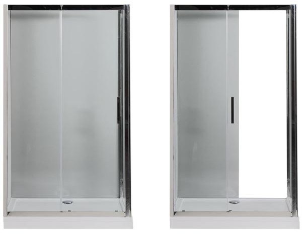 Душевой уголок Aquanet Delta NPE1131 140x80 профиль Хром, стекло прозрачное