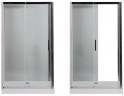 Душевой уголок Aquanet Delta NPE1131 140x80 профиль Хром, стекло прозрачное