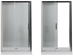 Душевой уголок Aquanet Delta NPE1131 140x80 профиль Хром, стекло прозрачное
