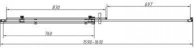 Душевой уголок Vincea Como-N 160x100 VSR-4CN1016CLB профиль Черный стекло прозрачное