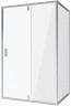 Душевой уголок Niagara Nova 110х80 NG-63-11A-A80 профиль Хром стекло прозрачное
