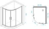 Душевой уголок RGW Passage PA-61 120х90 41086192-11 профиль Хром стекло прозрачное