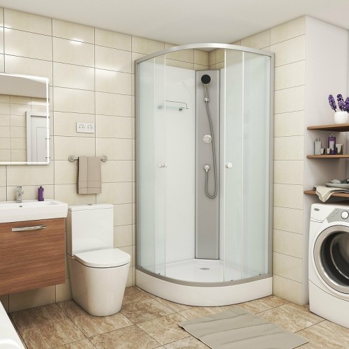 Душевая кабина Niagara Eco 90x90 E90/13/MT/BK без гидромассажа