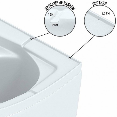 Душевая кабина Niagara Eco 90x90 E90/13/MT/BK без гидромассажа